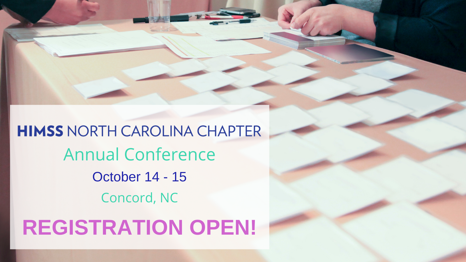 Conference Registration Open! North Carolina HIMSS